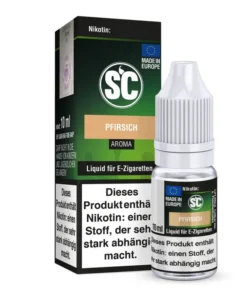 SC eLiquid Pfirsich 3mg Nikotin/ml (10 ml)