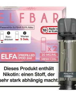Elfbar Elfa Pod Juicy Peach 20mg Nikotin 2ml (2 Stück)