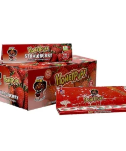 Drehpapier Honeypuff KS Strawberry-Aroma 32 Blatt (Packung á 12 Stück)