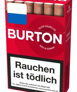 Burton Zigarillos Original Naturdeckblatt Cigarillos L-Box (10×17 Stück)