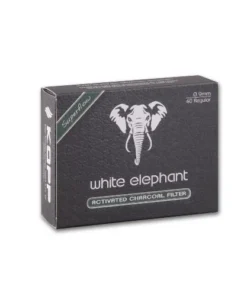 Pfeifenfilter WHITE ELEPHANT Superflow Aktivkohle 9 mm 40 Stück