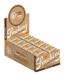 Smoking Thinnest Brown Roll Papier (24 x 33 Stück)