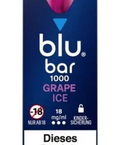 blu bar Grape Ice Einweg E-Zigarette 18mg (1 Stück)