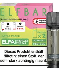 Elfbar Elfa Pod Apple Peach 20mg Nikotin 2ml (2 Stück)