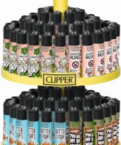 Feuerzeuge Clipper Carrousel Mainstream 34 (144 x 1 Stück)