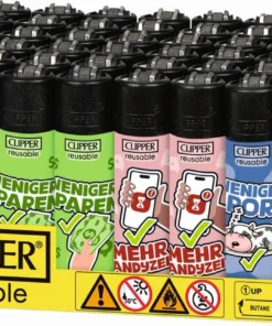 Feuerzeuge Clipper New Year, New Fail (48 x 1 Stück)