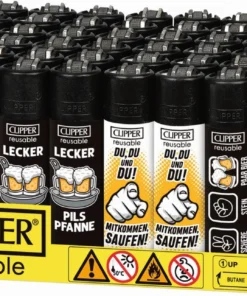 Feuerzeuge Clipper Bier Slogan 2 (2025) (48 x 1 Stück)