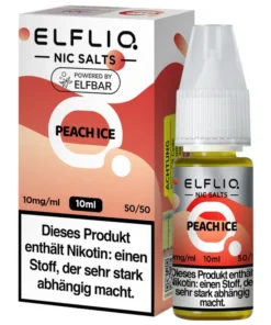 Elfliq Peach Ice Nikotinsalz Liquid 10mg/ml (10 ml)