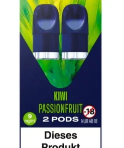 blu bar Pod Kiwi Passionfruit 9mg Nikotin/ml (2 Stück)
