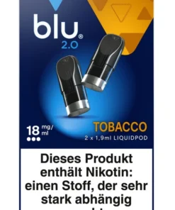 blu 2.0 Liquidpod Tobacco Roasted Blend 18mg Nikotin 1,9ml (2 Stück)