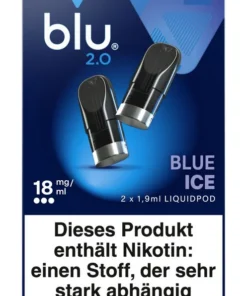 blu 2.0 Liquidpod Blue Ice 18mg Nikotin 1,9ml (2 Stück)