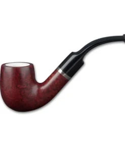 Pfeife CAPITELLO Beta Bent Meerschaumf. bord./orange Sattelmundstück
