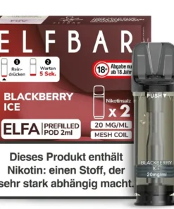 Elfbar Elfa Pod Blackberry Ice 20mg Nikotin 2ml (2 Stück)