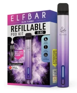 Elfbar Elfa Turbo Aurora Lila Set E Zigarette (1 Set)