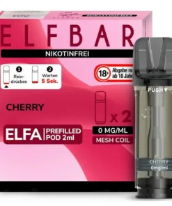 Elfbar Elfa Pod Cherry 0mg Nikotin 2ml (2 Stück)