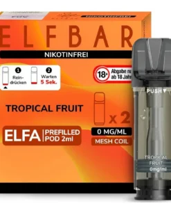 Elfbar Elfa Pod Tropical Fruit 0mg Nikotin 2ml (2 Stück)