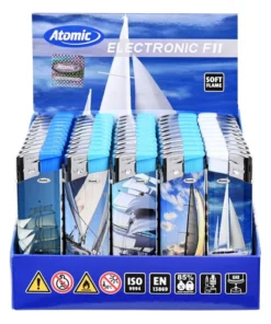 Feuerzeuge Atomic Elektronik F11 Motiv Sailing (50 x 1 Stk.)