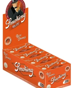 Smoking Bloc Orange Regular Size Papier (70x37mm) (20 x 200 Stück)