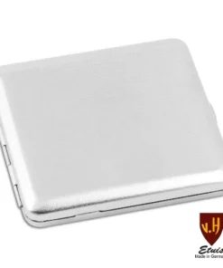 Zigarettenetui Metall VH 18er Nickel/satiniert Waffeln mit Gummizug