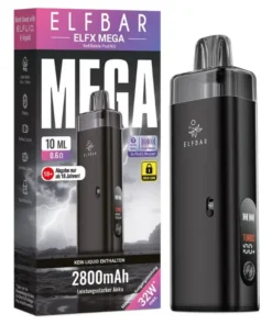 Elfbar Elfx Mega schwarz Set E Zigarette (1 Set)