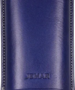 Etui Kalbsleder blau 2er