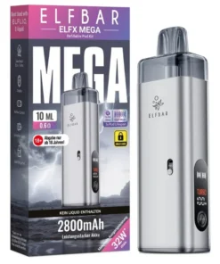 Elfbar Elfx Mega silber Set E Zigarette (1 Set)