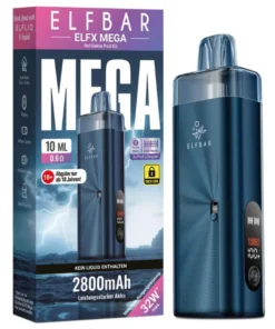 Elfbar Elfx Mega dunkelblau Set E Zigarette (1 Set)