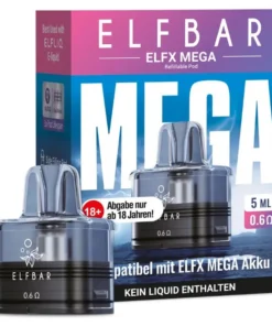 Elfbar Elfx Mega 0,6 Ohm Pod 5ml (1 Packung)