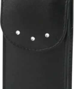 Zigaretten-Packungsetui Leder schwarz 120mm