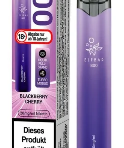 Elfbar 800 Einweg E-Zigarette Blackberry Cherry 20mg Nikotin/ml (1 Stück)