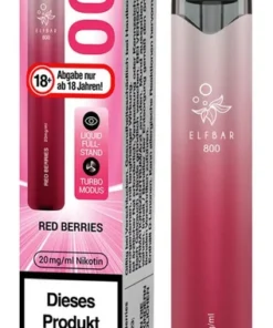 Elfbar 800 Einweg E-Zigarette Red Berries 20mg Nikotin/ml (1 Stück)