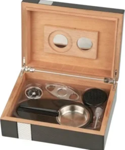 Humidor-Set 2-tone Laserfinish für ca. 25 Zigarren