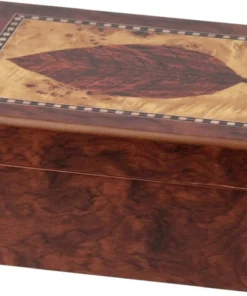Humidor Dekor Blatt für ca. 25 Zigarren