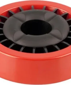 Ascher mit Stern-Einsatz rot/schwarz