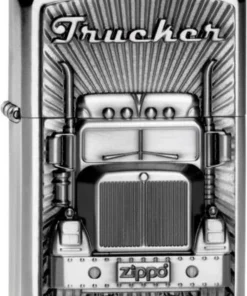 Zippo satin finish Plakette Trucker