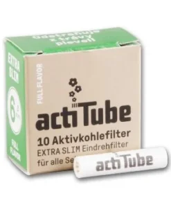 ActiTube Extra Slim 6 mm Aktivkohlefilter 10 Stück