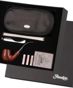 Pfeifen-Geschenkset PASSATORE I gebogen rotbraun