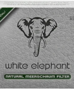 White Elephant 40 Natural Meerschaum Filter 9mm