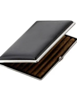 Cigarrenetui VH 5er Kunstleder schwarz 13cm lang