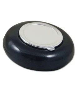 Taschenascher Metall schwarz Ø 6 cm