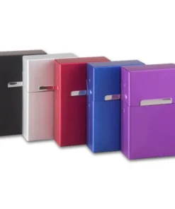 Zigarettenbox Alu 20er Packung King Size bunt sortiert