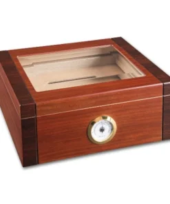 Humidor Glasdeckel Cherry Finish