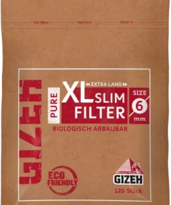 GIZEH Unbleached XL Slim Filter 10×120