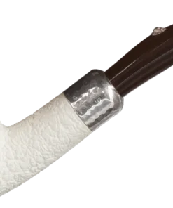 Barling 1812 – Ivory Army Bent Rustic Pfeife