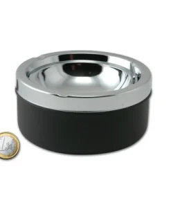 Kippascher chrom/schwarz 11 cm Durchmesser