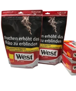 2x West Red Beutel 195g + 400 West Red Hülsen