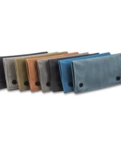 Feinschnitt-Tasche Kunstleder (8) ZORR farblich sortiert 16x9cm