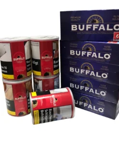 5 x Buffalo Dose Red 140g + 1000 Buffalo Blau Filterhüsen