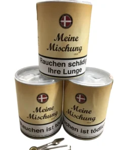 3x Meine Mischung Gelb 200g + Pfeifenbesteck