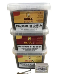 3x Brigg Tabak Mix 350g + Besteck + Zündhölzer